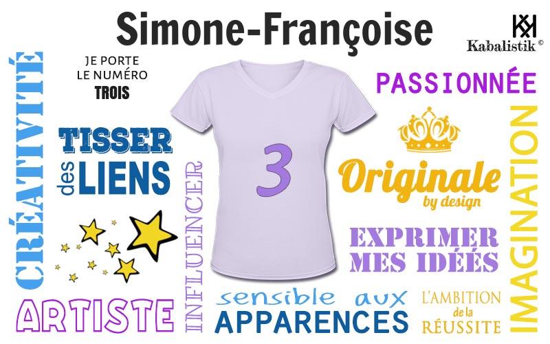 La signification numérologique du prénom Simone-Françoise