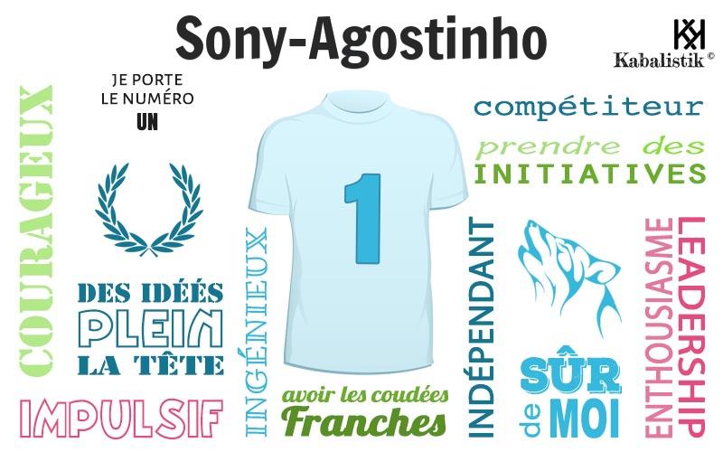 La signification numérologique du prénom Sony-Agostinho