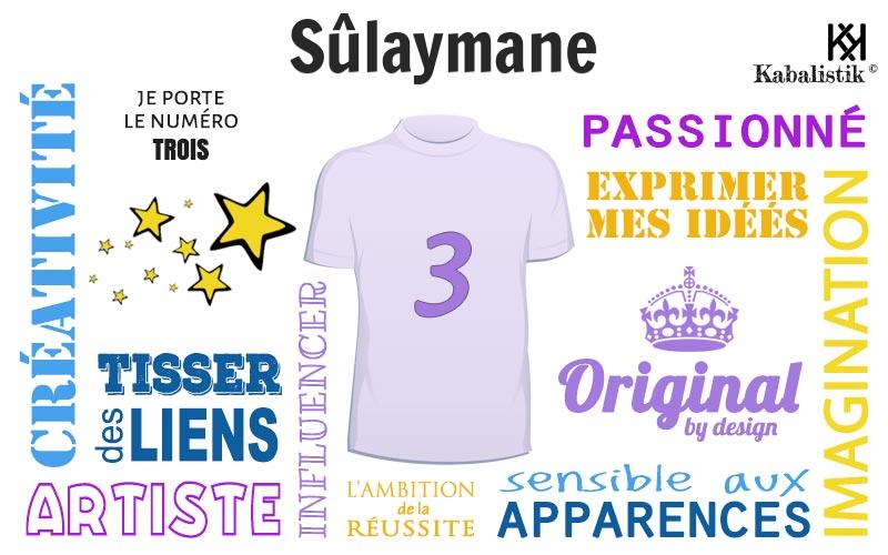 La signification numérologique du prénom Sûlaymane
