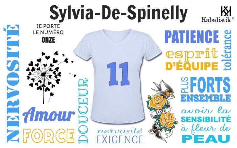 La signification numérologique du prénom Sylvia-De-Spinelly