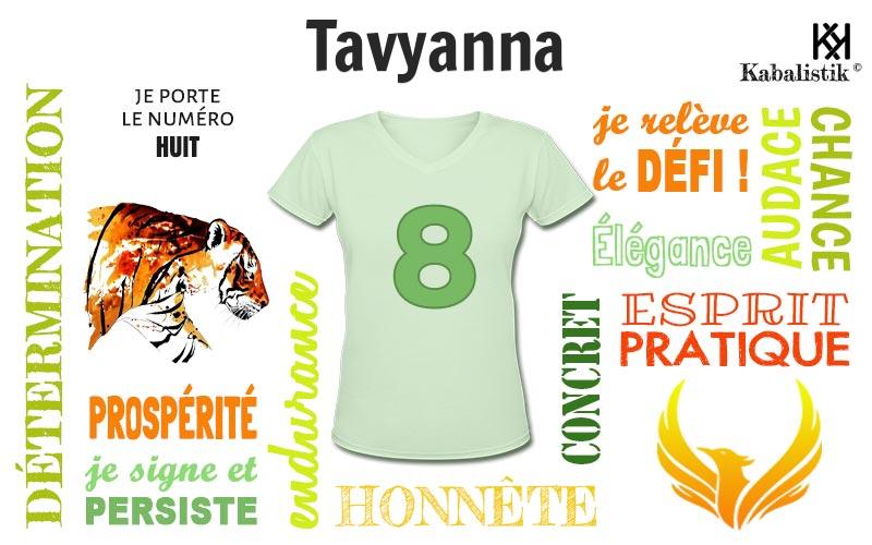 La signification numérologique du prénom Tavyanna