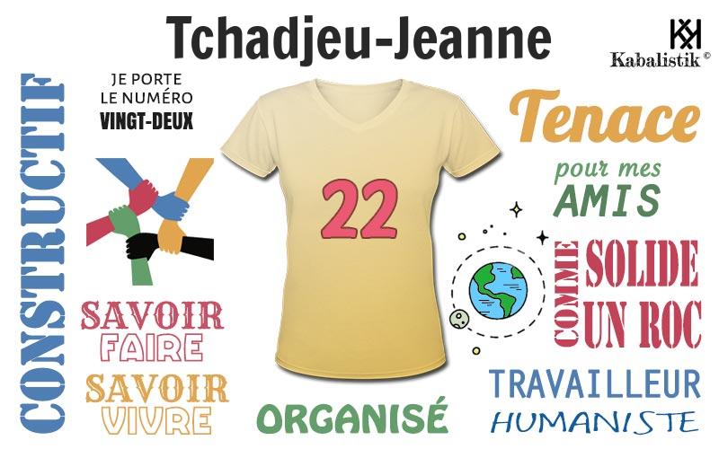 La signification numérologique du prénom Tchadjeu-Jeanne
