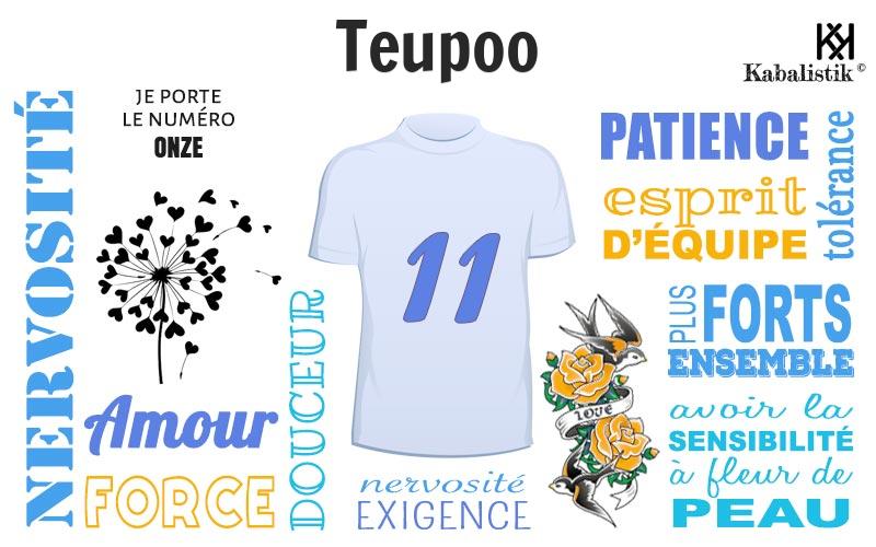 La signification numérologique du prénom Teupoo