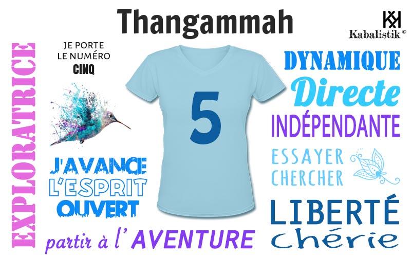 La signification numérologique du prénom Thangammah