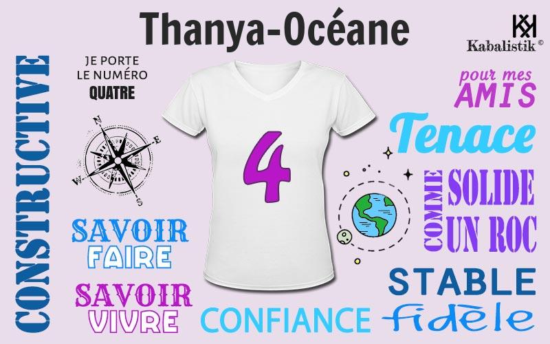 La signification numérologique du prénom Thanya-Océane