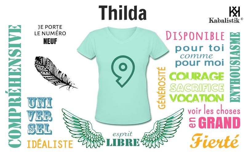 La signification numérologique du prénom Thilda