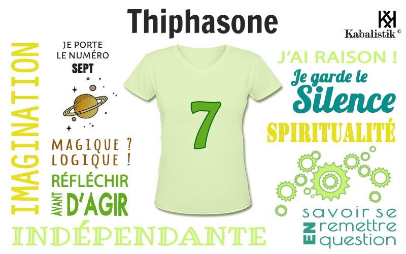 La signification numérologique du prénom Thiphasone