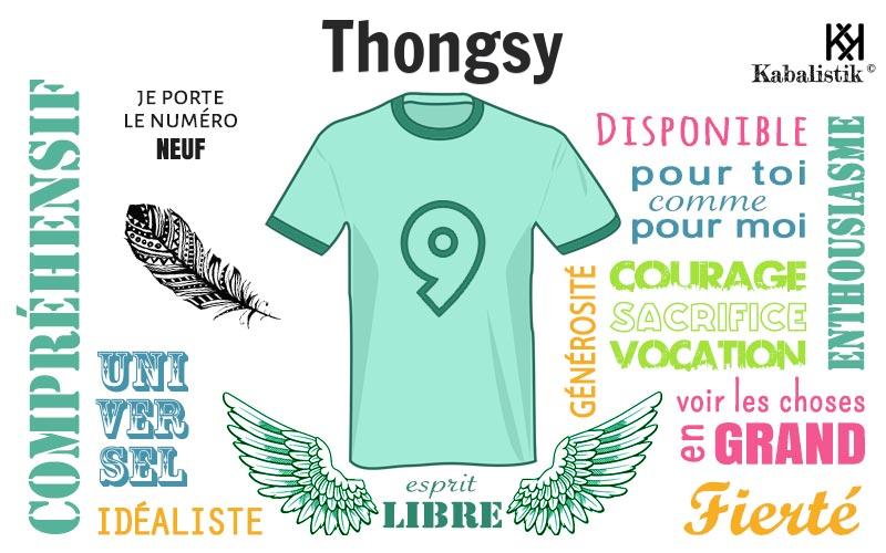 La signification numérologique du prénom Thongsy