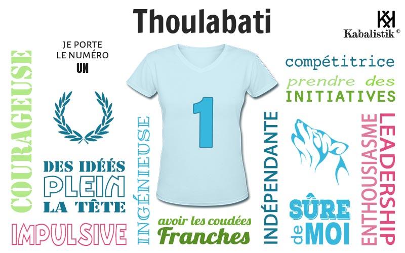 La signification numérologique du prénom Thoulabati