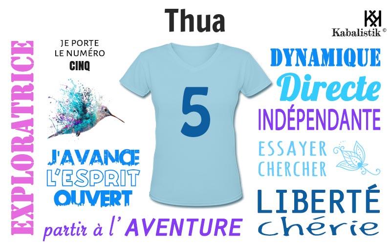 La signification numérologique du prénom Thua
