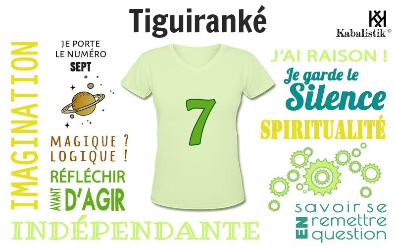 La signification numérologique du prénom Tiguiranké