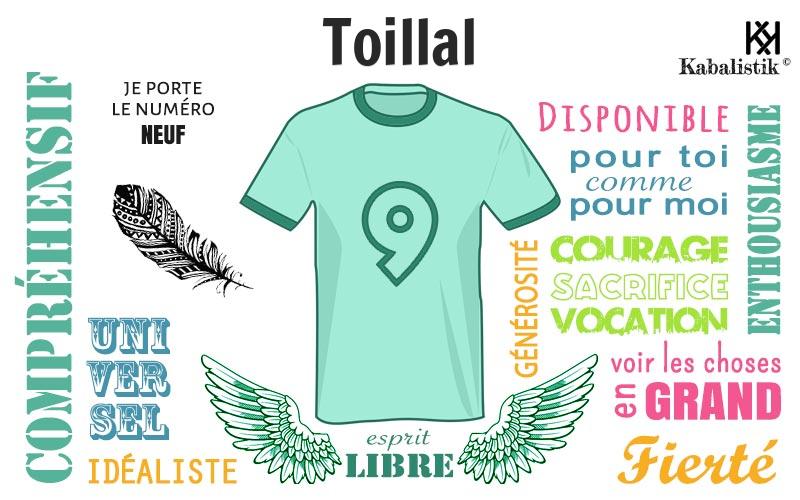 La signification numérologique du prénom Toillal