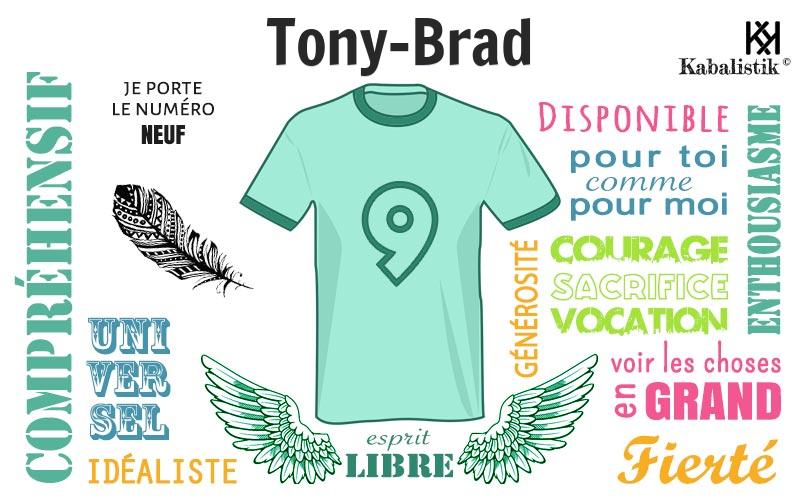 La signification numérologique du prénom Tony-Brad