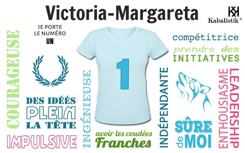 La signification numérologique du prénom Victoria-Margareta