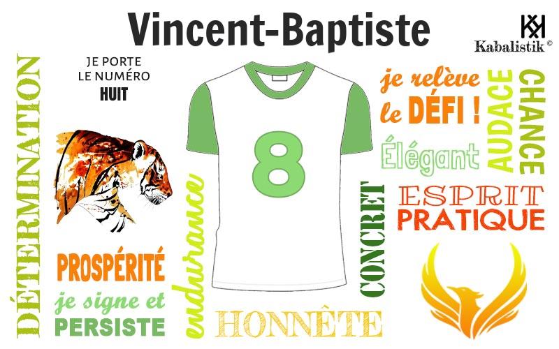 La signification numérologique du prénom Vincent-Baptiste