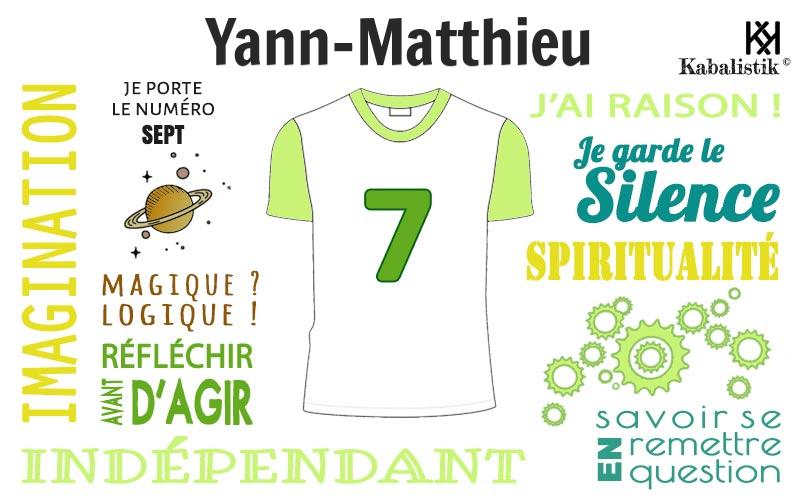 La signification numérologique du prénom Yann-Matthieu