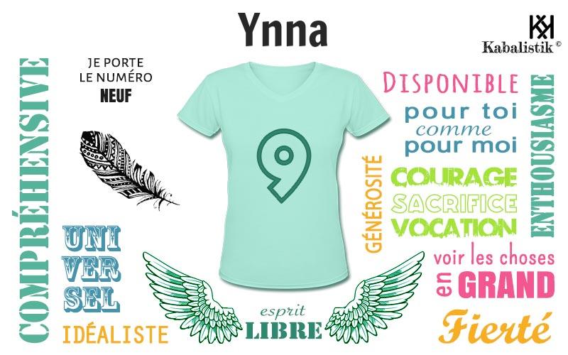 La signification numérologique du prénom Ynna