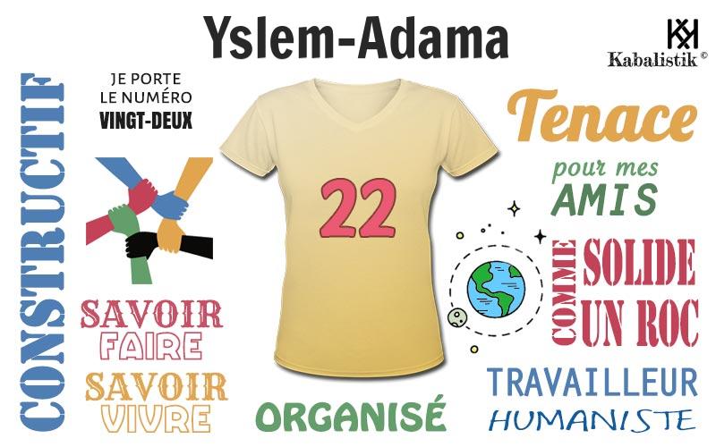 La signification numérologique du prénom Yslem-Adama