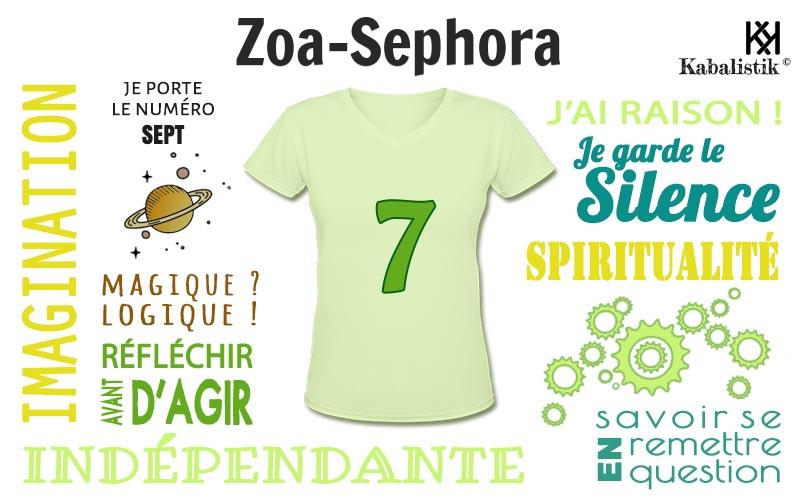 La signification numérologique du prénom Zoa-Sephora