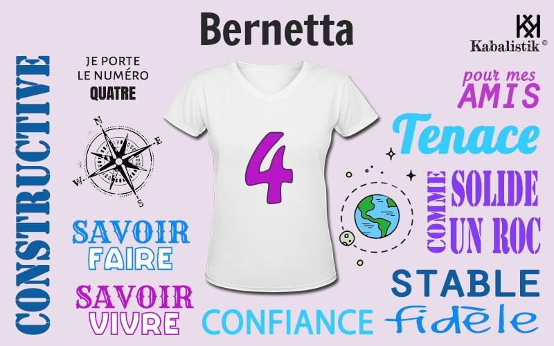 La signification numérologique du prénom Bernetta