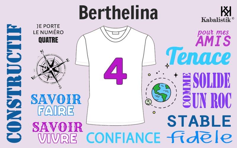 La signification numérologique du prénom Berthelina
