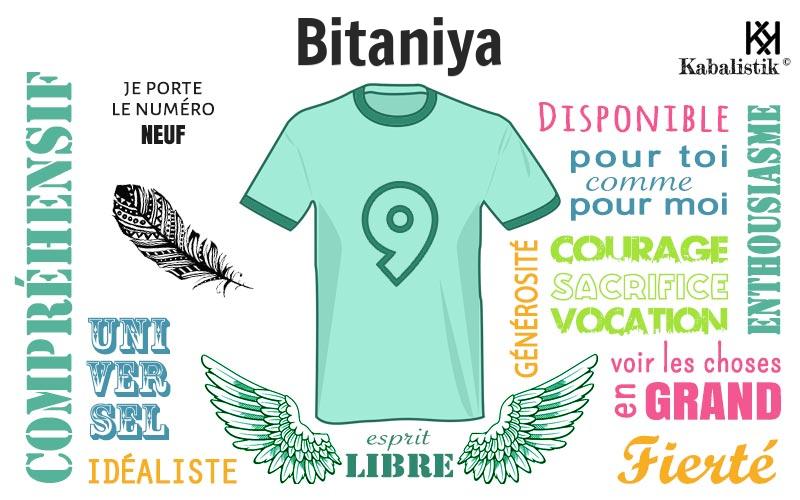 La signification numérologique du prénom Bitaniya