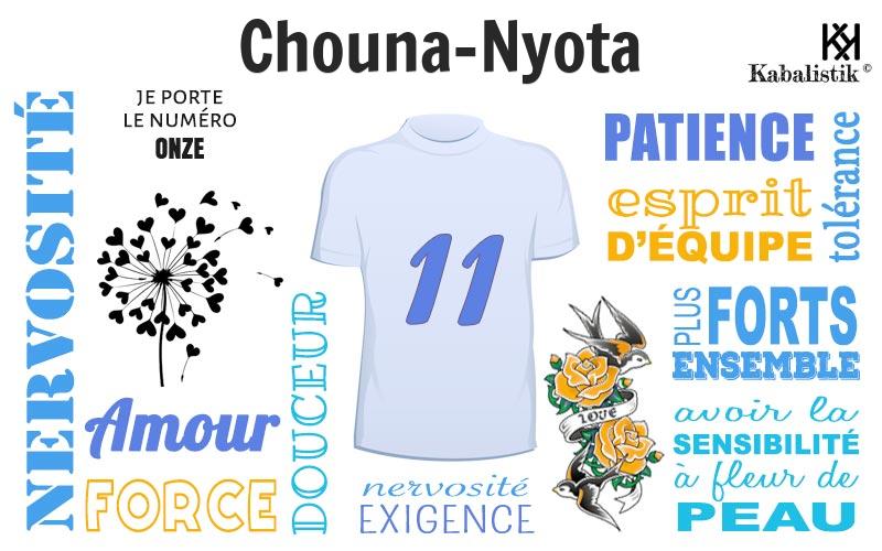 La signification numérologique du prénom Chouna-nyota