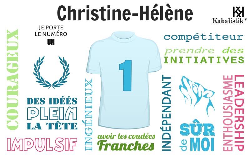 La signification numérologique du prénom Christine-hélène