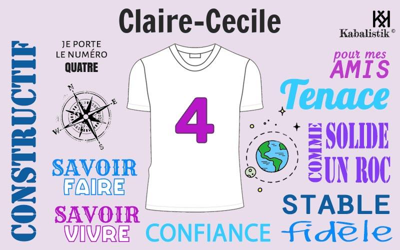 La signification numérologique du prénom Claire-cecile