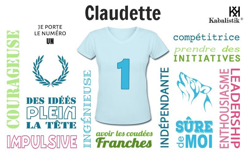 La signification numérologique du prénom Claudette